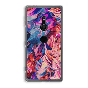 CaseCompany Pink Orchard: Sony Xperia XZ2 Transparant Hoesje