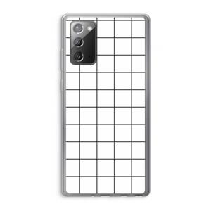 CaseCompany Rooster: Samsung Galaxy Note 20 / Note 20 5G Transparant Hoesje
