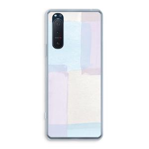 CaseCompany Square pastel: Sony Xperia 5 II Transparant Hoesje