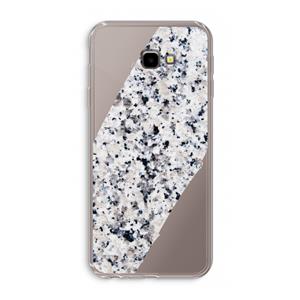 CaseCompany Gespikkelde marmer: Samsung Galaxy J4 Plus Transparant Hoesje
