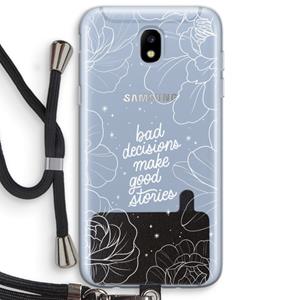CaseCompany Good stories: Samsung Galaxy J5 (2017) Transparant Hoesje met koord