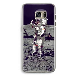 CaseCompany Spaceman: Samsung Galaxy S7 Edge Transparant Hoesje