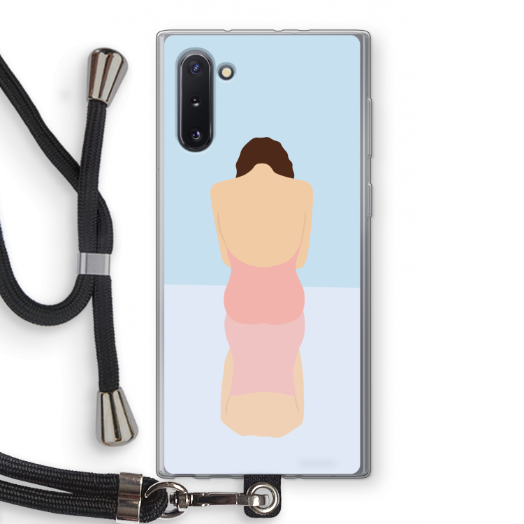 CaseCompany Mirror: Samsung Galaxy Note 10 Transparant Hoesje met koord