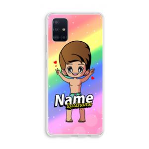 CaseCompany Chibi Maker man: Galaxy A51 4G Transparant Hoesje