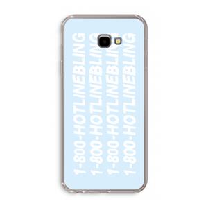 CaseCompany Hotline bling blue: Samsung Galaxy J4 Plus Transparant Hoesje