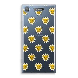 CaseCompany Leeuwenkoppen: Sony Xperia XZ1 Transparant Hoesje