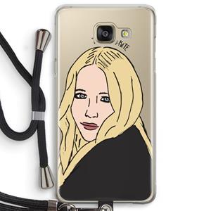 CaseCompany Mary Kate: Samsung Galaxy A5 (2016) Transparant Hoesje met koord