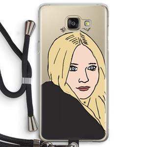 CaseCompany Ashley: Samsung Galaxy A5 (2016) Transparant Hoesje met koord