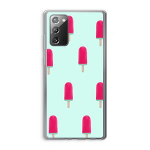 CaseCompany Waterijsje: Samsung Galaxy Note 20 / Note 20 5G Transparant Hoesje