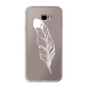 CaseCompany Pluim: Samsung Galaxy J4 Plus Transparant Hoesje
