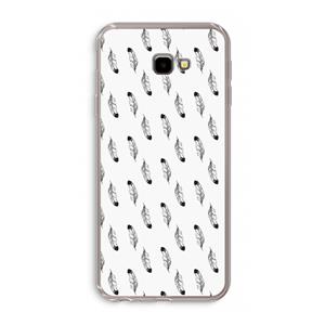 CaseCompany Pluimen: Samsung Galaxy J4 Plus Transparant Hoesje