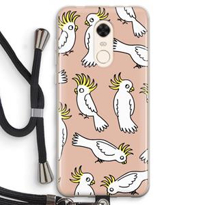 CaseCompany Papegaai: Xiaomi Redmi 5 Transparant Hoesje met koord