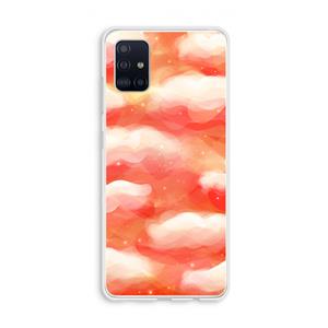 CaseCompany Lichte Wolken: Galaxy A51 4G Transparant Hoesje