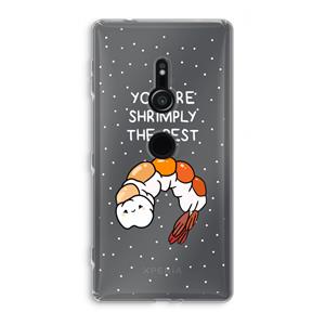 CaseCompany You're Shrimply The Best: Sony Xperia XZ2 Transparant Hoesje