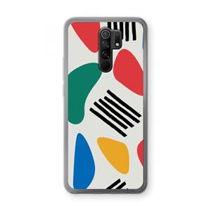 CaseCompany Illustratieve pop 1: Xiaomi Redmi 9 Transparant Hoesje