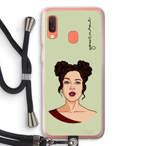 CaseCompany Pop-Art Creator: Samsung Galaxy A20e Transparant Hoesje met koord