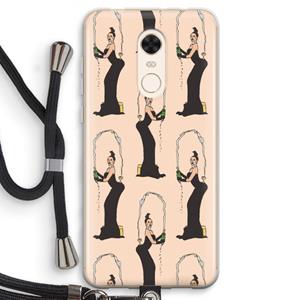 CaseCompany Pop Some Kim: Xiaomi Redmi 5 Transparant Hoesje met koord