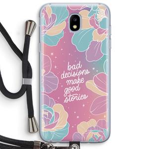 CaseCompany Good stories: Samsung Galaxy J5 (2017) Transparant Hoesje met koord