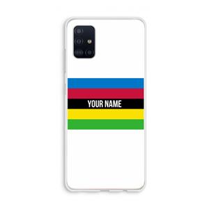 CaseCompany WK Wielrennen: Galaxy A51 4G Transparant Hoesje