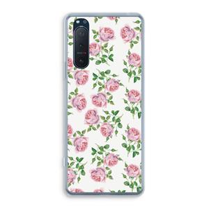 CaseCompany Kleine roosjes: Sony Xperia 5 II Transparant Hoesje