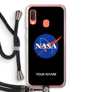 CaseCompany NASA: Samsung Galaxy A20e Transparant Hoesje met koord