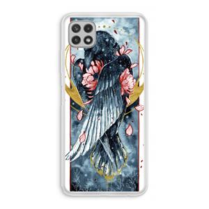 CaseCompany Golden Raven: Samsung Galaxy A22 4G Transparant Hoesje