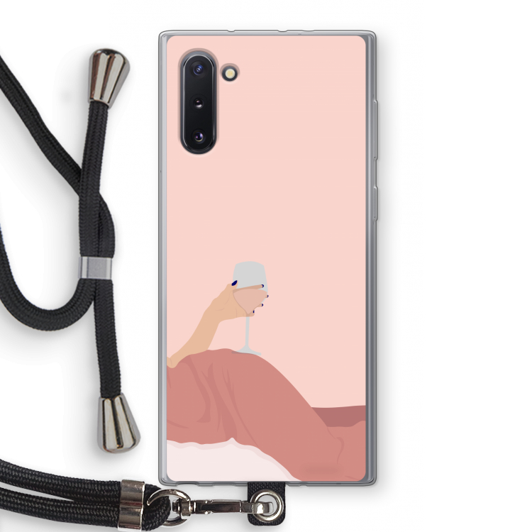 CaseCompany Wine: Samsung Galaxy Note 10 Transparant Hoesje met koord