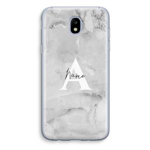 CaseCompany Ivory Marble: Samsung Galaxy J5 (2017) Transparant Hoesje