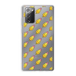 CaseCompany Waterijsjes: Samsung Galaxy Note 20 / Note 20 5G Transparant Hoesje