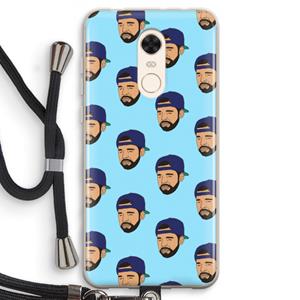 CaseCompany Drake Away: Xiaomi Redmi 5 Transparant Hoesje met koord