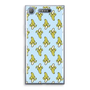 CaseCompany Bananas: Sony Xperia XZ1 Transparant Hoesje