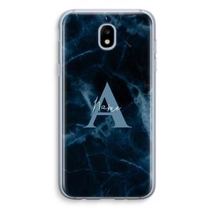 CaseCompany Midnight Marble: Samsung Galaxy J5 (2017) Transparant Hoesje
