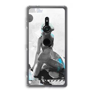 CaseCompany I will not feel a thing: Sony Xperia XZ2 Transparant Hoesje