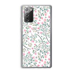 CaseCompany Sierlijke bloemen: Samsung Galaxy Note 20 / Note 20 5G Transparant Hoesje