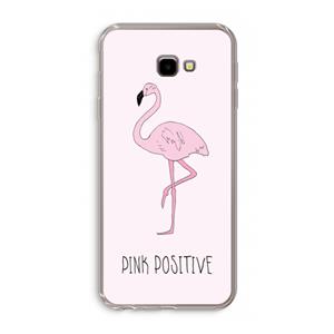 CaseCompany Pink positive: Samsung Galaxy J4 Plus Transparant Hoesje