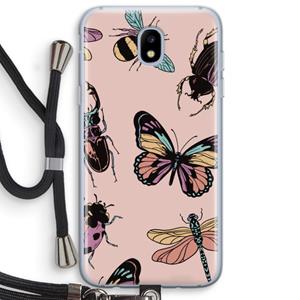 CaseCompany Tiny Bugs: Samsung Galaxy J5 (2017) Transparant Hoesje met koord