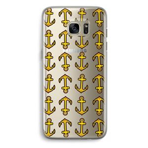 CaseCompany Musketon Anchor: Samsung Galaxy S7 Edge Transparant Hoesje