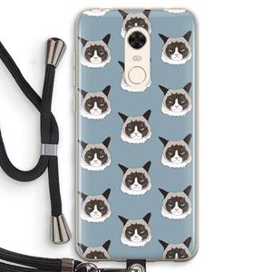 CaseCompany It's a Purrr Case: Xiaomi Redmi 5 Transparant Hoesje met koord