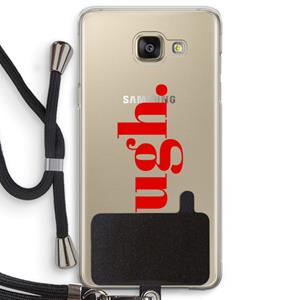 CaseCompany Ugh: Samsung Galaxy A5 (2016) Transparant Hoesje met koord