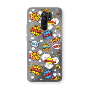 CaseCompany Pow Smack: Xiaomi Redmi 9 Transparant Hoesje