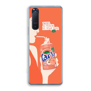CaseCompany Peach please!: Sony Xperia 5 II Transparant Hoesje