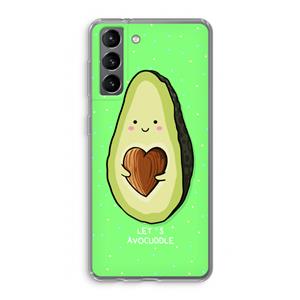 CaseCompany Avocuddle: Samsung Galaxy S21 Transparant Hoesje