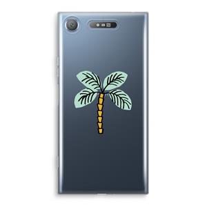 CaseCompany Palmboom: Sony Xperia XZ1 Transparant Hoesje