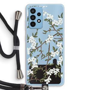 CaseCompany Blossoming spring: Samsung Galaxy A52 Transparant Hoesje met koord