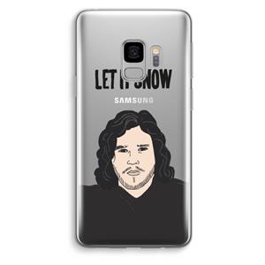 CaseCompany Let It Snow: Samsung Galaxy S9 Transparant Hoesje