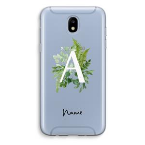 CaseCompany Green Brush: Samsung Galaxy J5 (2017) Transparant Hoesje