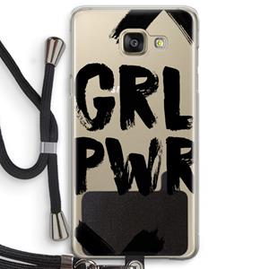 CaseCompany Girl Power #2: Samsung Galaxy A5 (2016) Transparant Hoesje met koord
