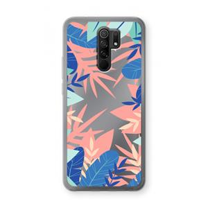 CaseCompany Tropisch: Xiaomi Redmi 9 Transparant Hoesje