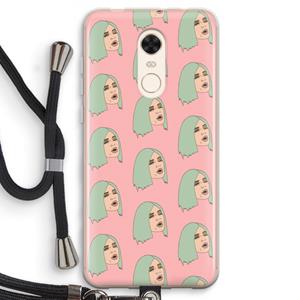 CaseCompany King Kylie: Xiaomi Redmi 5 Transparant Hoesje met koord