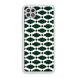 CaseCompany Moroccan tiles: Samsung Galaxy A22 4G Transparant Hoesje